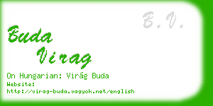 buda virag business card